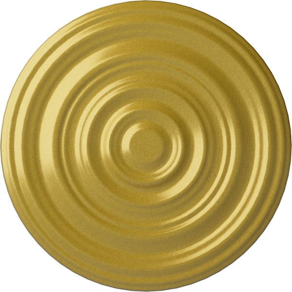 Ekena Millwork Carton Smooth Ceiling Medallion (Fits Canopies up to 9 1/8"), 29 1/8"OD x 1 1/2"P, Rich Gold CM29CARGS - main